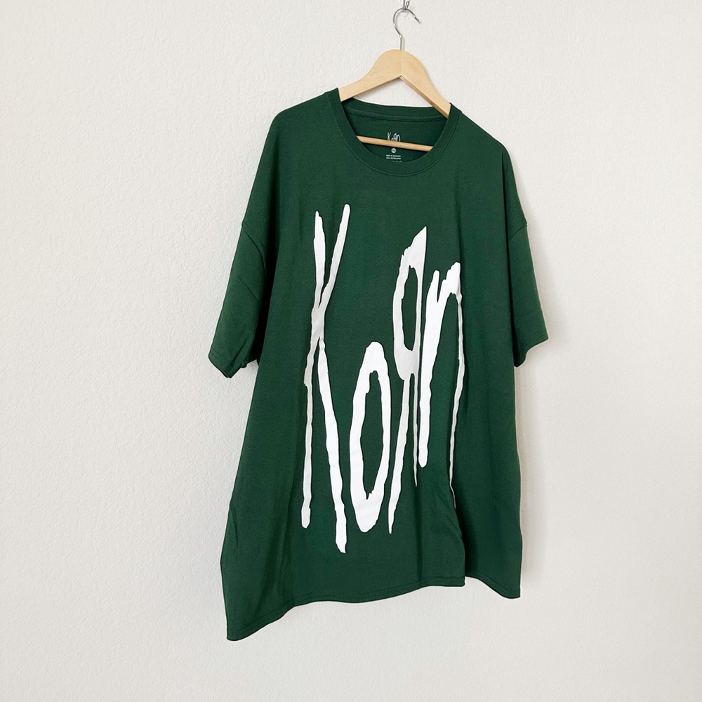 NEW Korn Green Graphic T-shirt - Picture 2 of 6